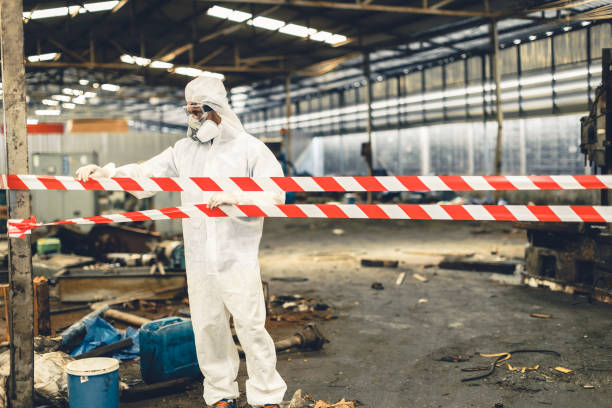 Professional Drug Lab Cleanup technician working in Long Beach, NY